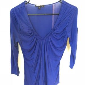 Royal blue shirt top